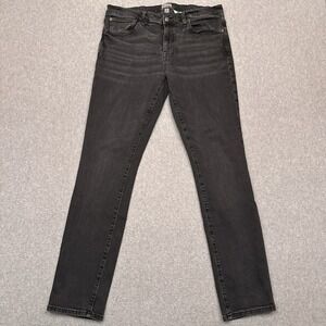 J.Crew 250 Skinny-Fit Stretch On Demand Jeans in Coal Wash Mens 34x32 Fits 33x31